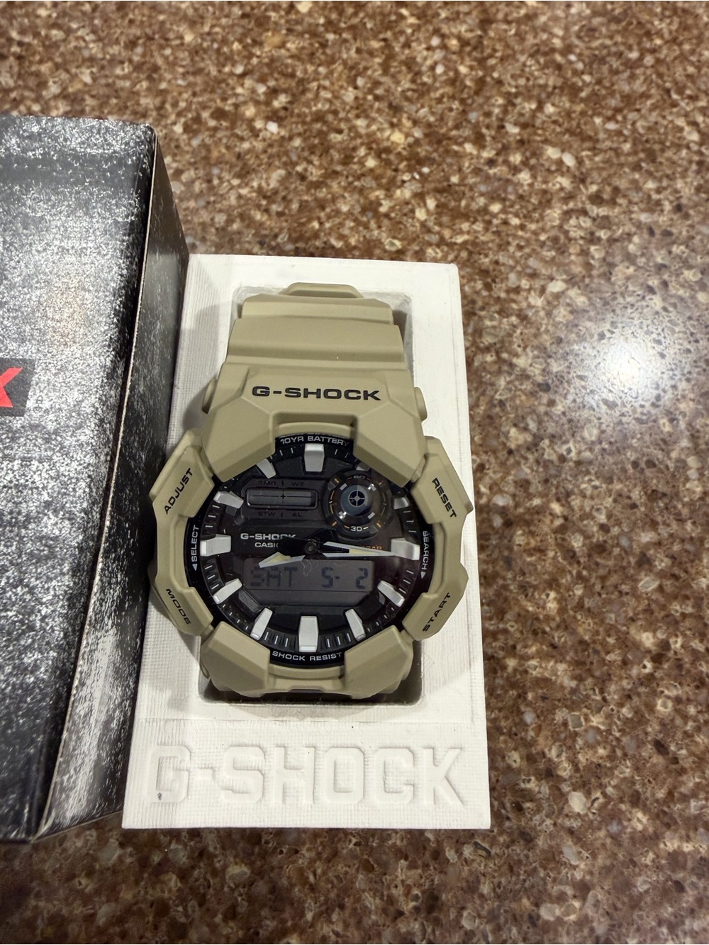 Casio G-SHOCK Dual Display Watch - Tan and Black - Picture 2 of 6